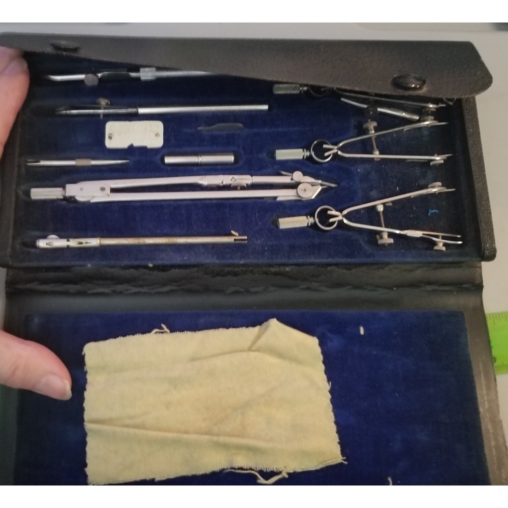 Drafting Tools, Vintage Nice DIETZGEN Complete Drafting Kit